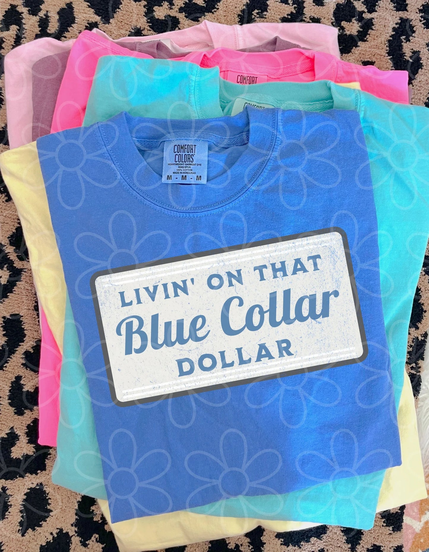 Livin' On That Blue Collar Dollar DTF Transfer