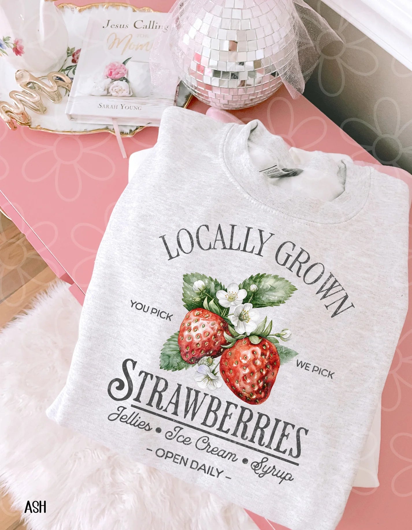 Locally Grown Strawberries DTF Transfer