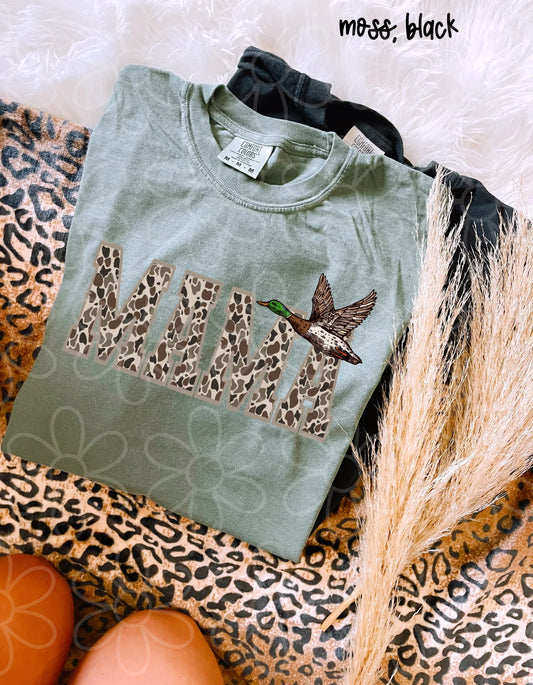 MaMa Duck Camo DTF Transfer