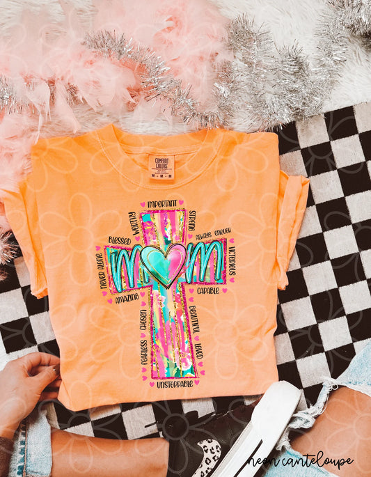 Mom Affirmation Cross DTF Transfer