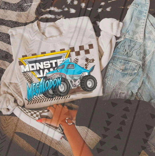 Monster Jam Megalodon DTF Transfer