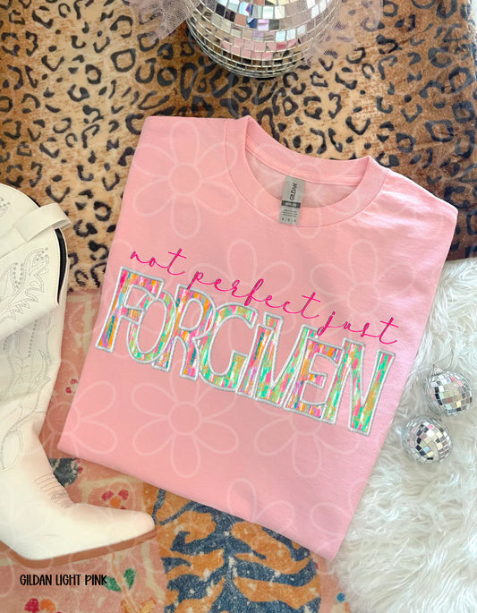 Not Perfect Just Forgiven DTF Transfer