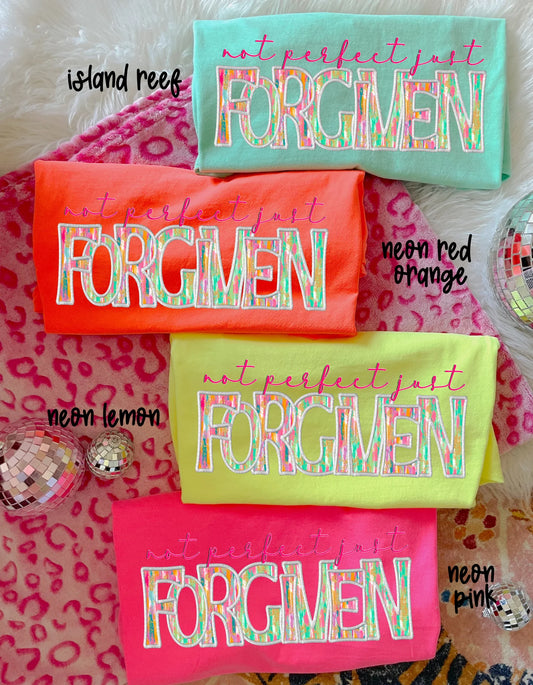 Not Perfect Just Forgiven DTF Transfer