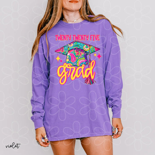 Paisley Print Twenty Twenty Five Grad DTF Transfer