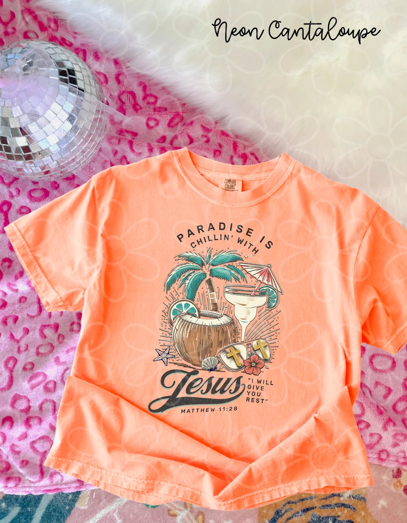 Paradise Is Chillin With Jesus DTF Transfer