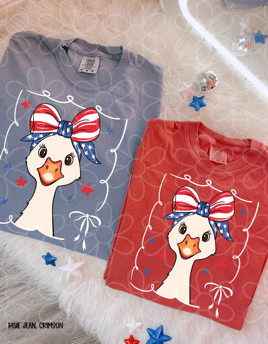 Patriotic Coquette Goose Tee
