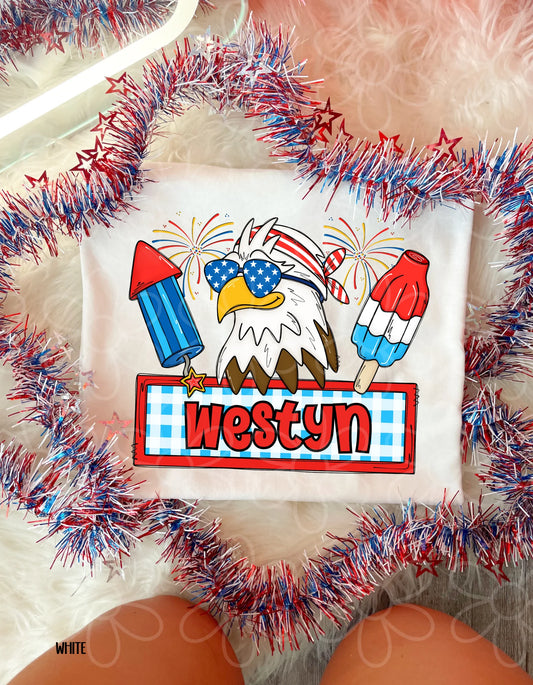 Youth Custom USA Eagle Tee