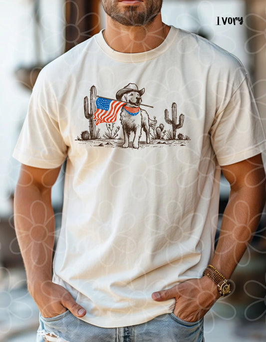 Patriotic Dog DTF Transfer