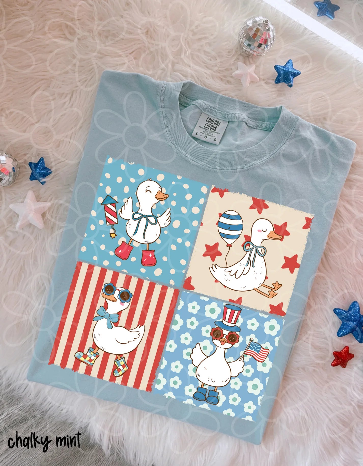 Patriotic Geese DTF Transfer