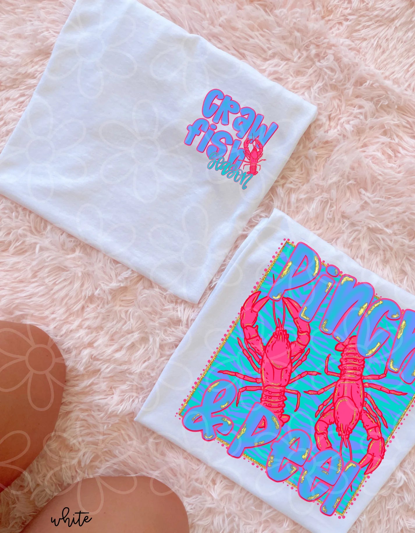 Pinch & Peel Blue & Pink DTF Transfer