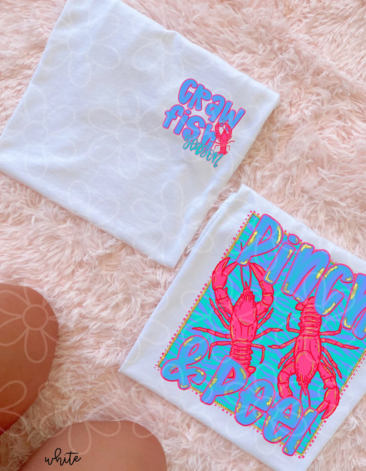 Pinch & Peel Blue & Pink DTF Transfer