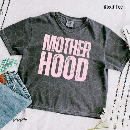 Pink Distressed Motherhood DTF Transfer
