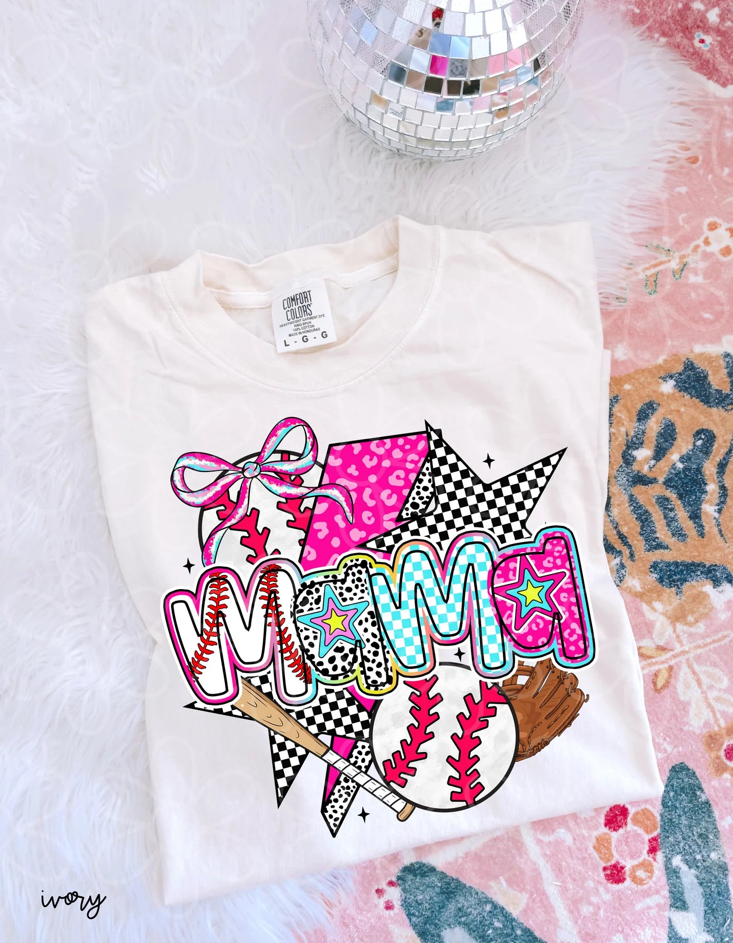 Pink Leopard Baseball Mama DTF Transfer
