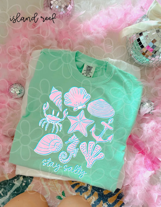 Pink Stay Salty DTF Transfer