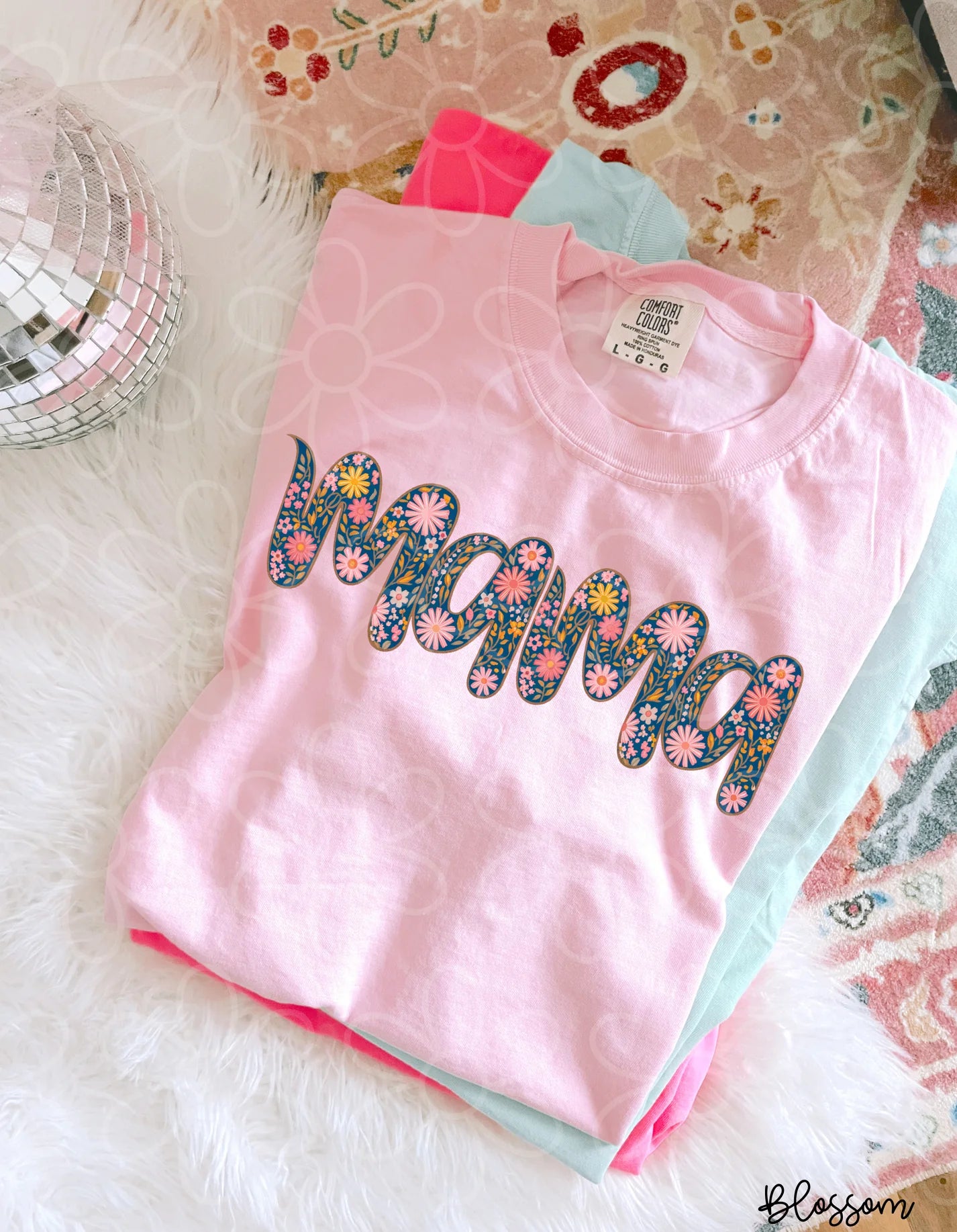 Pink & Yellow Floral Mama DTF