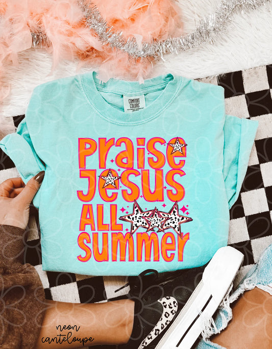 Praise Jesus All Summer DTF Transfer