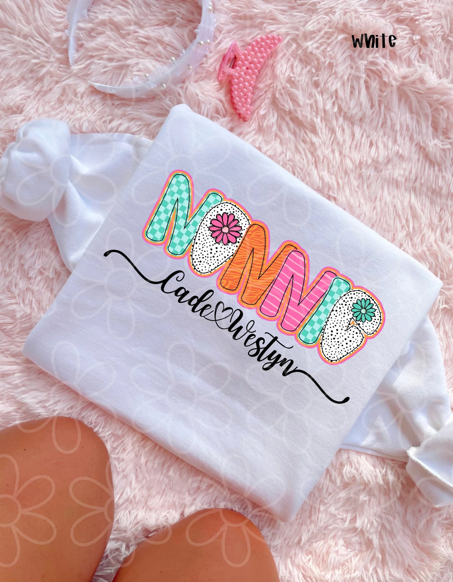 Preppy Flower Names - Multiple Options (No Customs) DTF Transfer