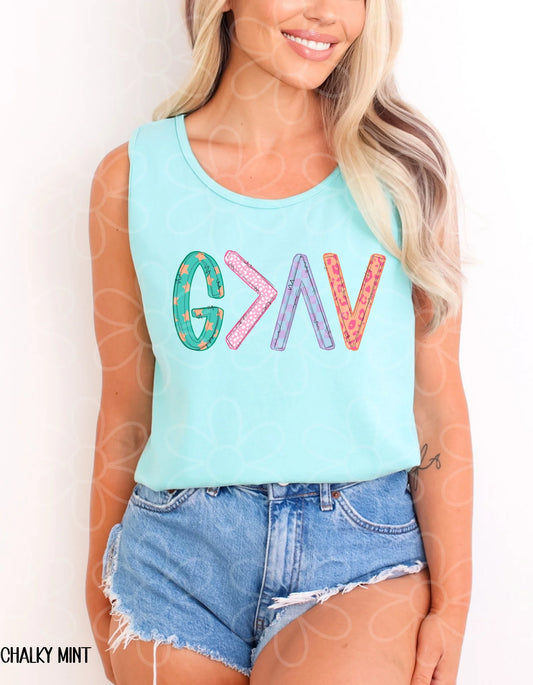 Preppy God Is Greater Than The Highs and Lows DTF Transfer