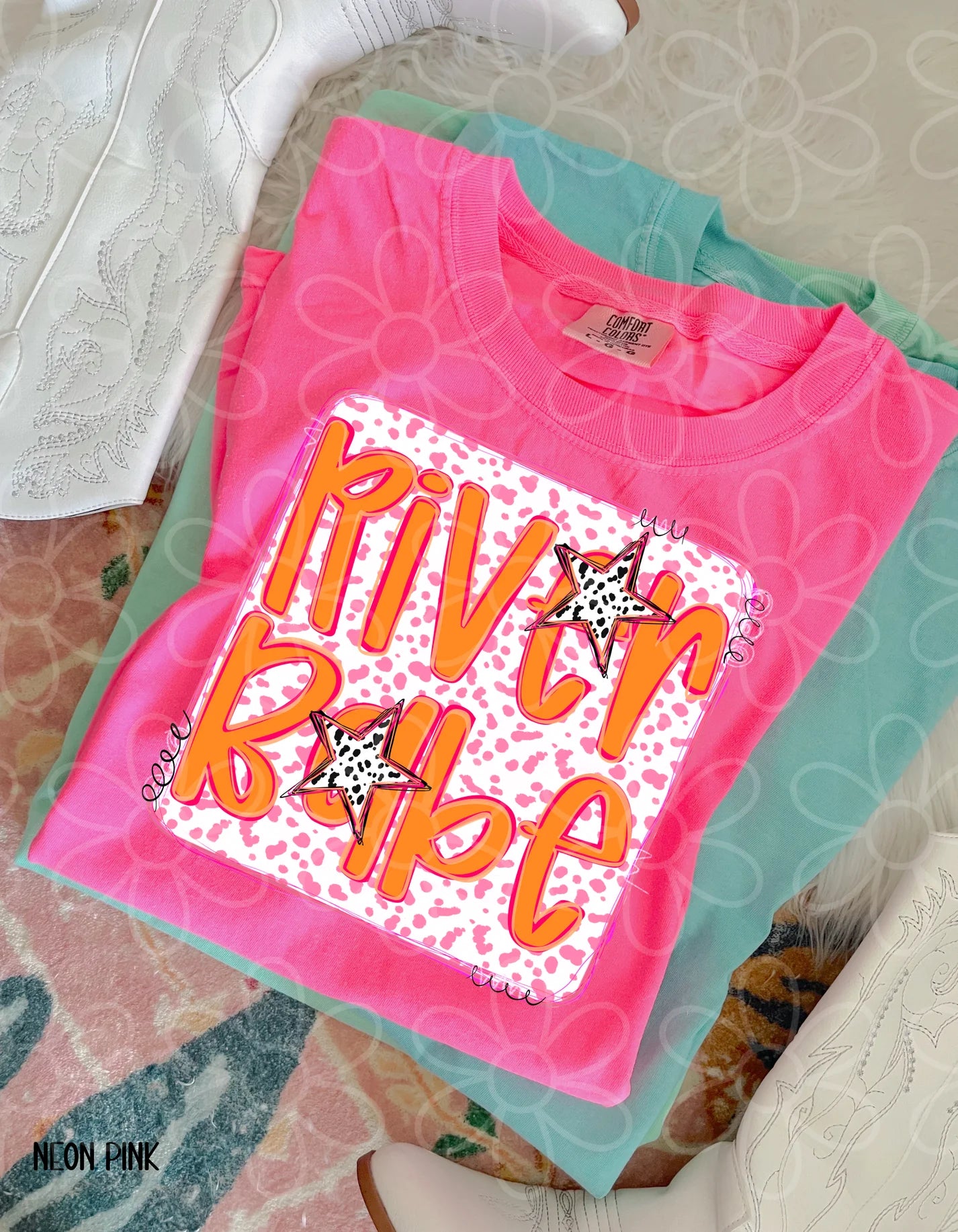 Preppy Speckle River Babe DTF Transfer