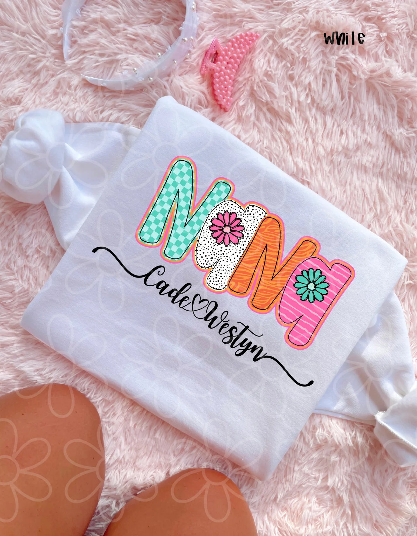 Preppy Flower Names - Multiple Options (No Customs) DTF Transfer