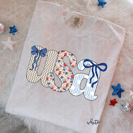 Printed Coquette USA DTF Transfer