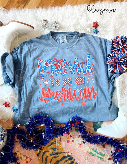 Proud To Be An American DTF Transfer