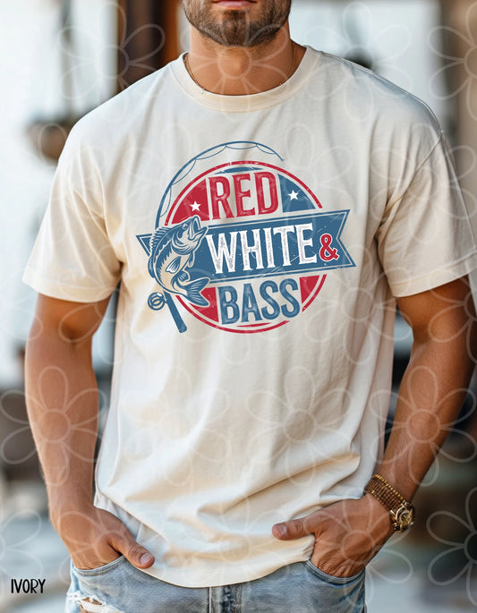 Red White & Bass DTF Transfer