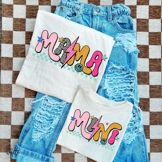 Retro Check Mini DTF Transfer