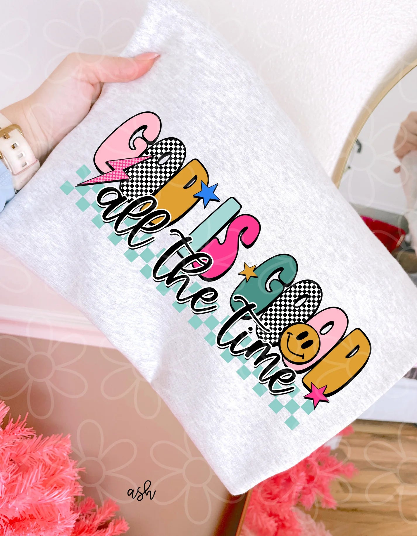 Retro God Is Good All The Time DTF Transfer