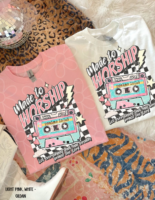 Retro Made To Worship DTF Transfer