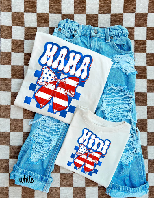 Retro Patriotic Mini DTF Transfer