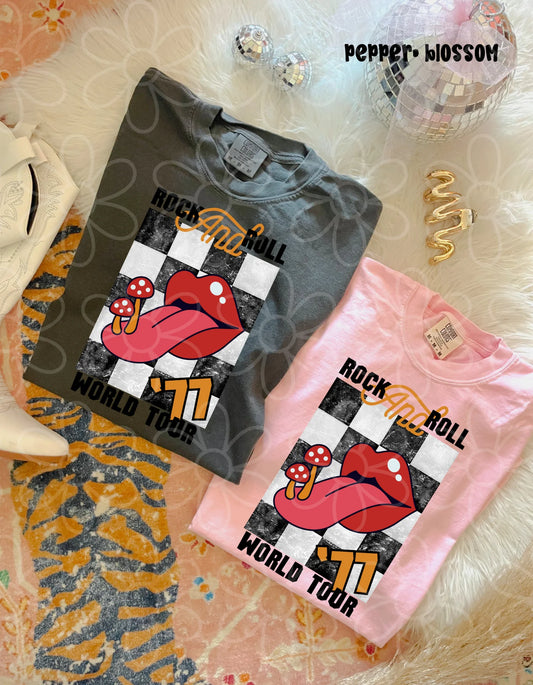 Rock And Roll World Tour DTF Transfer