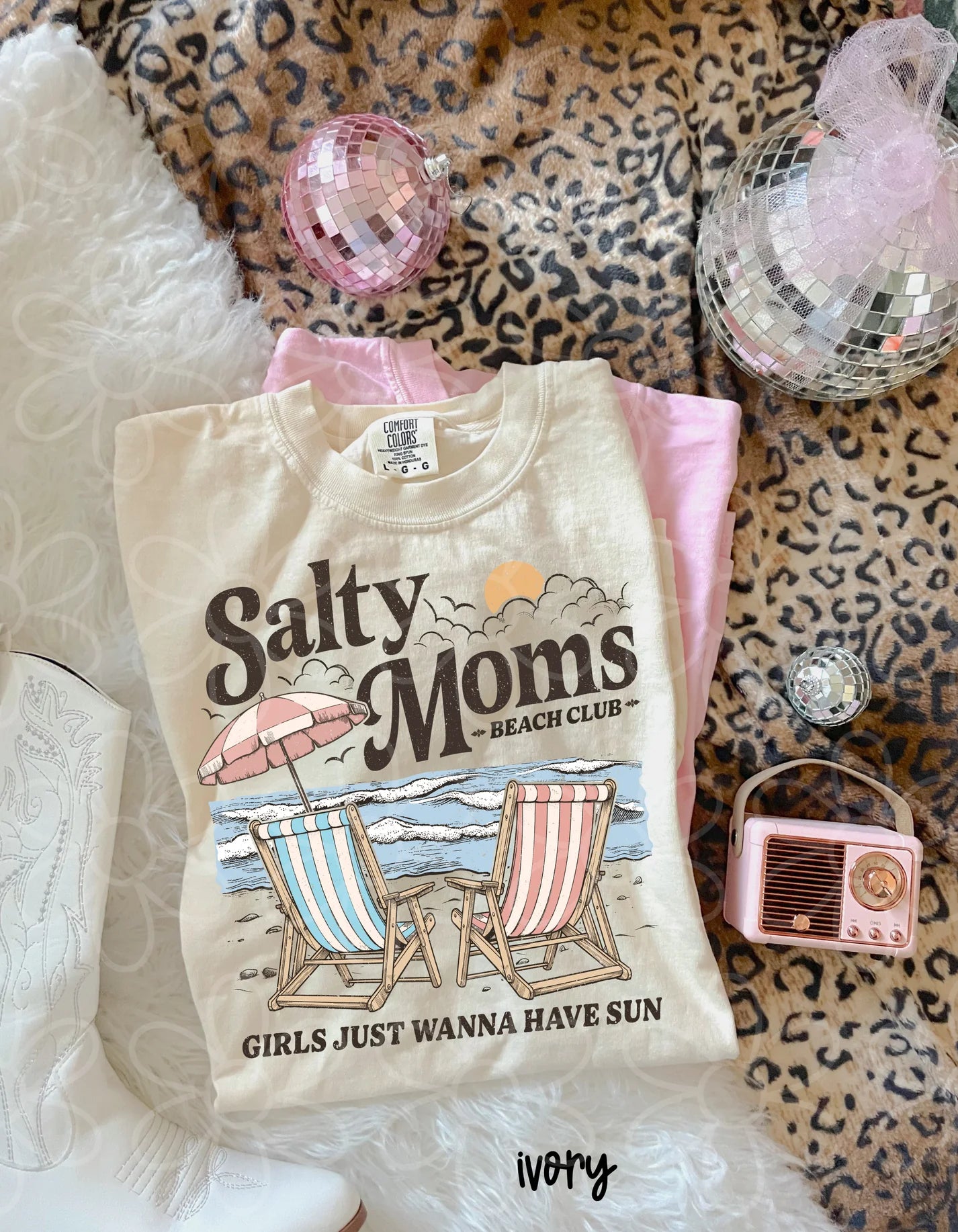 Salty Moms Beach Club Tee