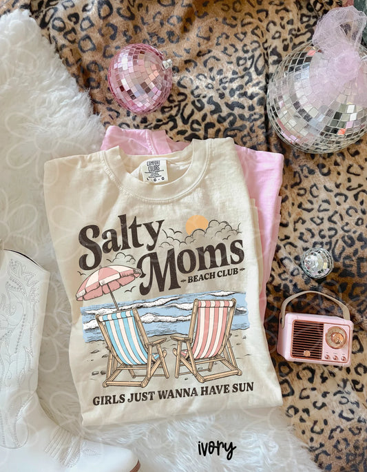 Salty Moms Beach Club Tee