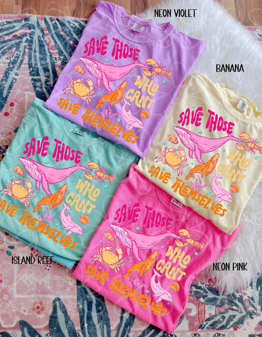 Save Those Who Can't Save Themselves DTF Transfer