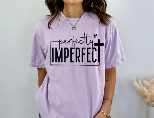 PERFECTLY IMPERFECT - SINGLE COLOR SCREEN PRINT