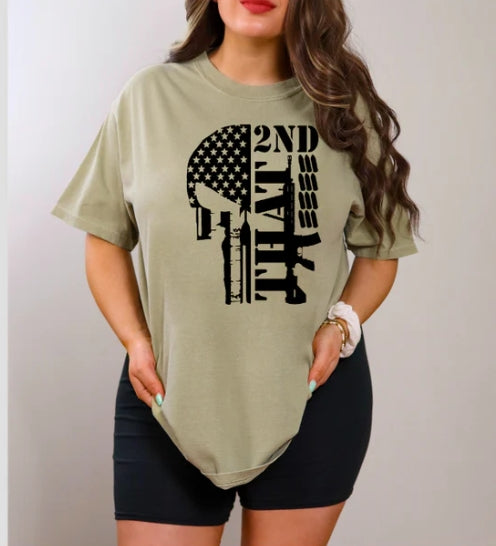 2ND THAT SKULL AMERICAN - SINGLE COLOR SCREEN PRINT