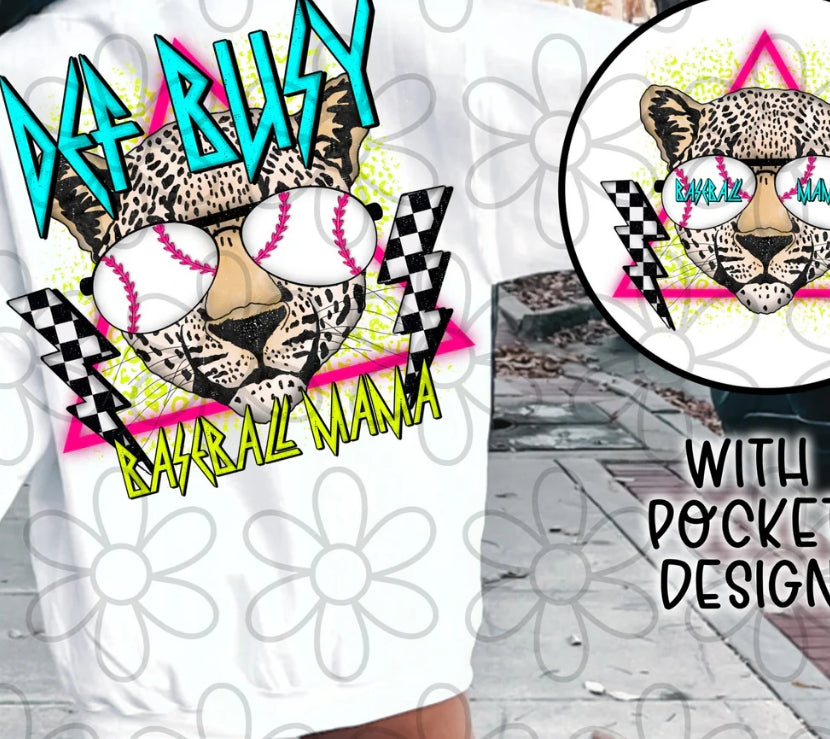 Def Busy Baseball Mama DTF Transfer