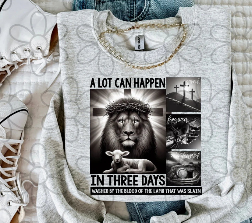 Washed By The Blood Of The Lamb That Was Slain DTF Transfer