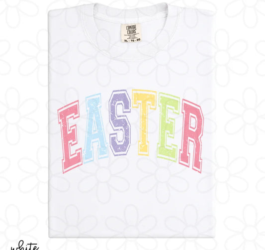 Pastel Distressed Easter DTF Transfer