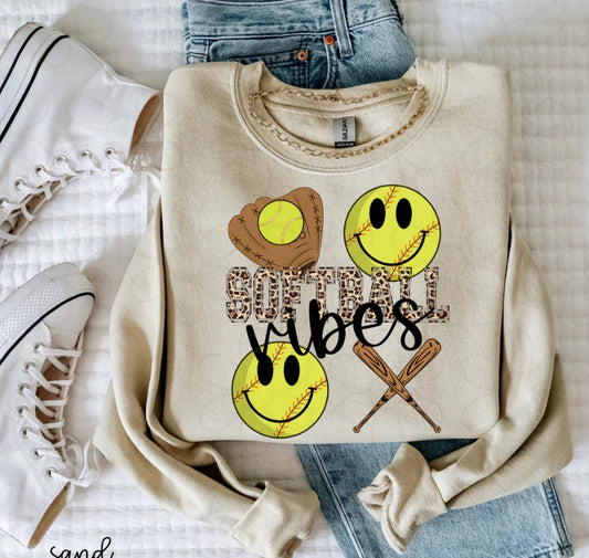 Softball Vibes DTF Transfer