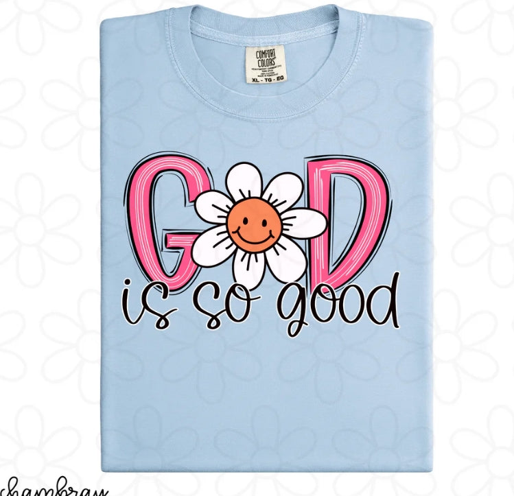 Flower God Is So Good DTF Transfer