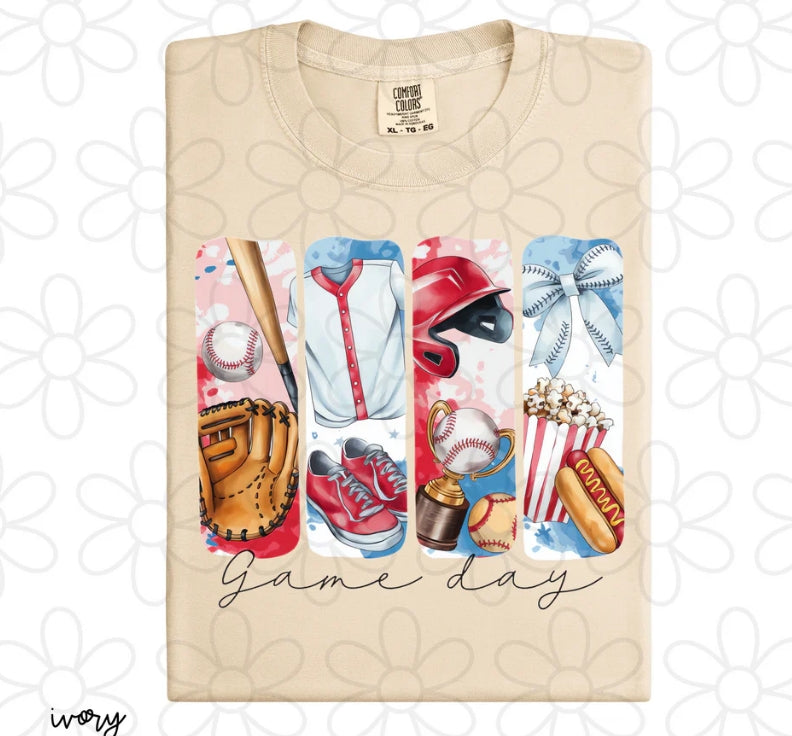 Vintage Baseball Game Day DTF Transfer