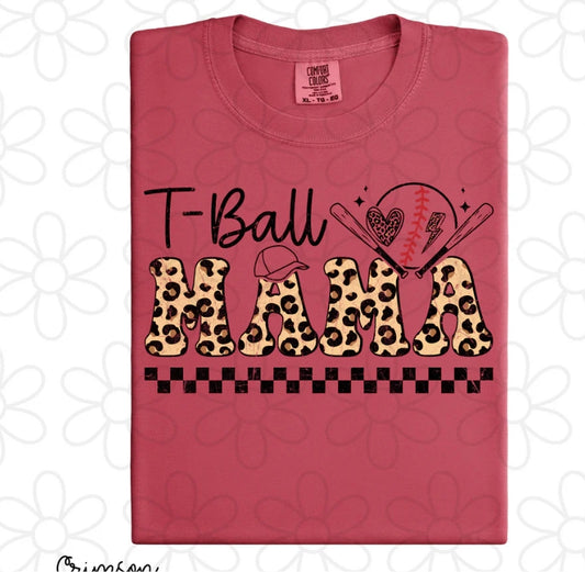 Leopard T-Ball Mama DTF Transfer