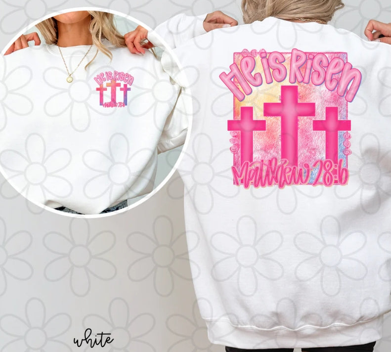 He Is Risen Matthew 28:6 DTF Transfer