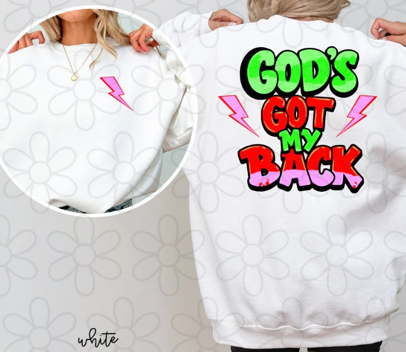 Gods Got My Back DTF Transfer