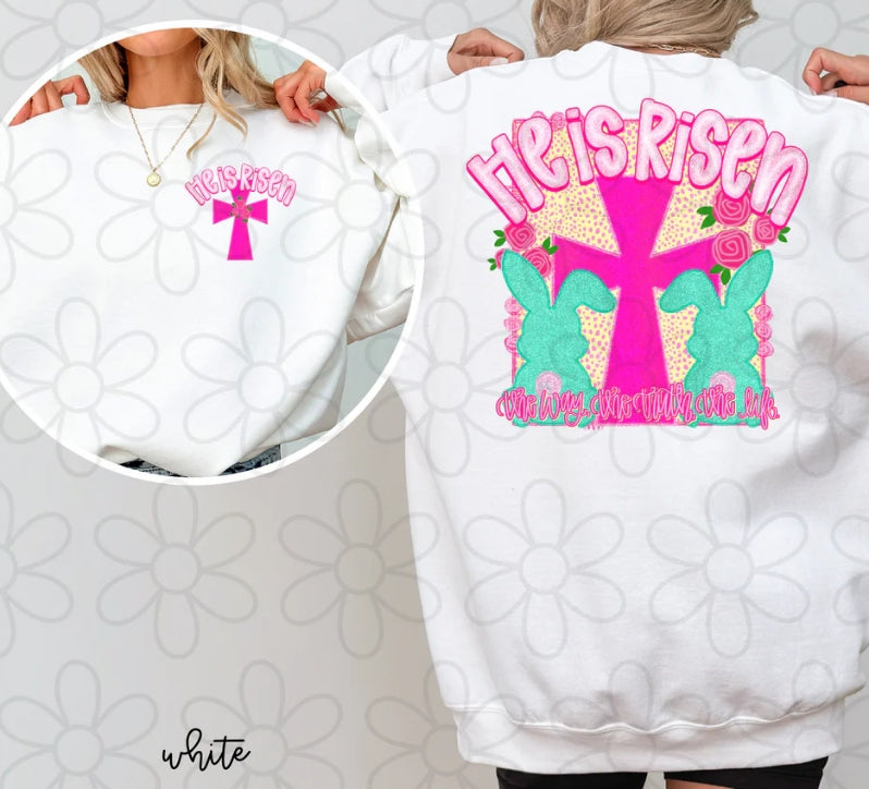 He Is Risen The Way The Truth The Life DTF Transfer