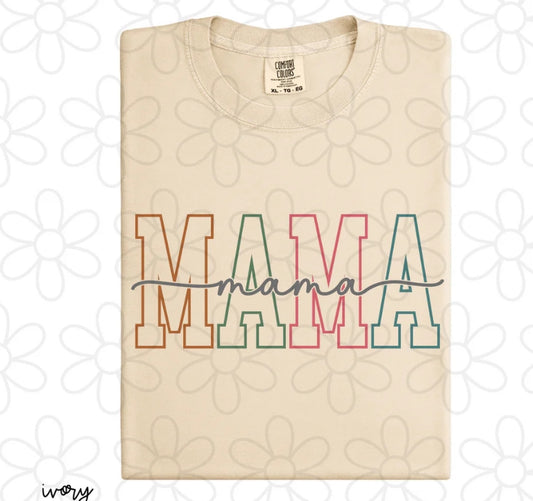 Varsity Script Mama DTF Transfer