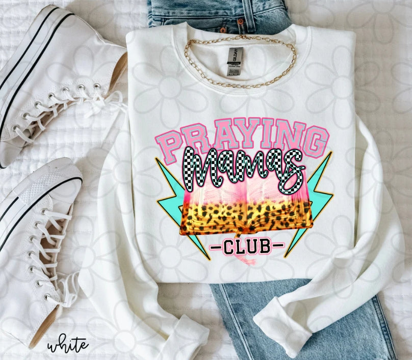 Check Praying Mamas Club DTF Transfer