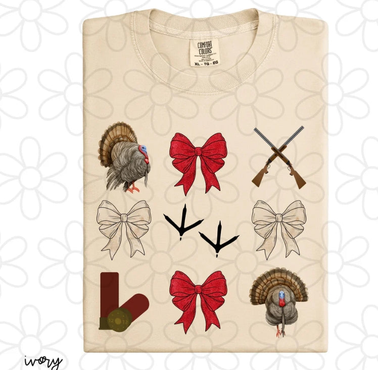 Turkey Hunting Coquette DTF Transfer